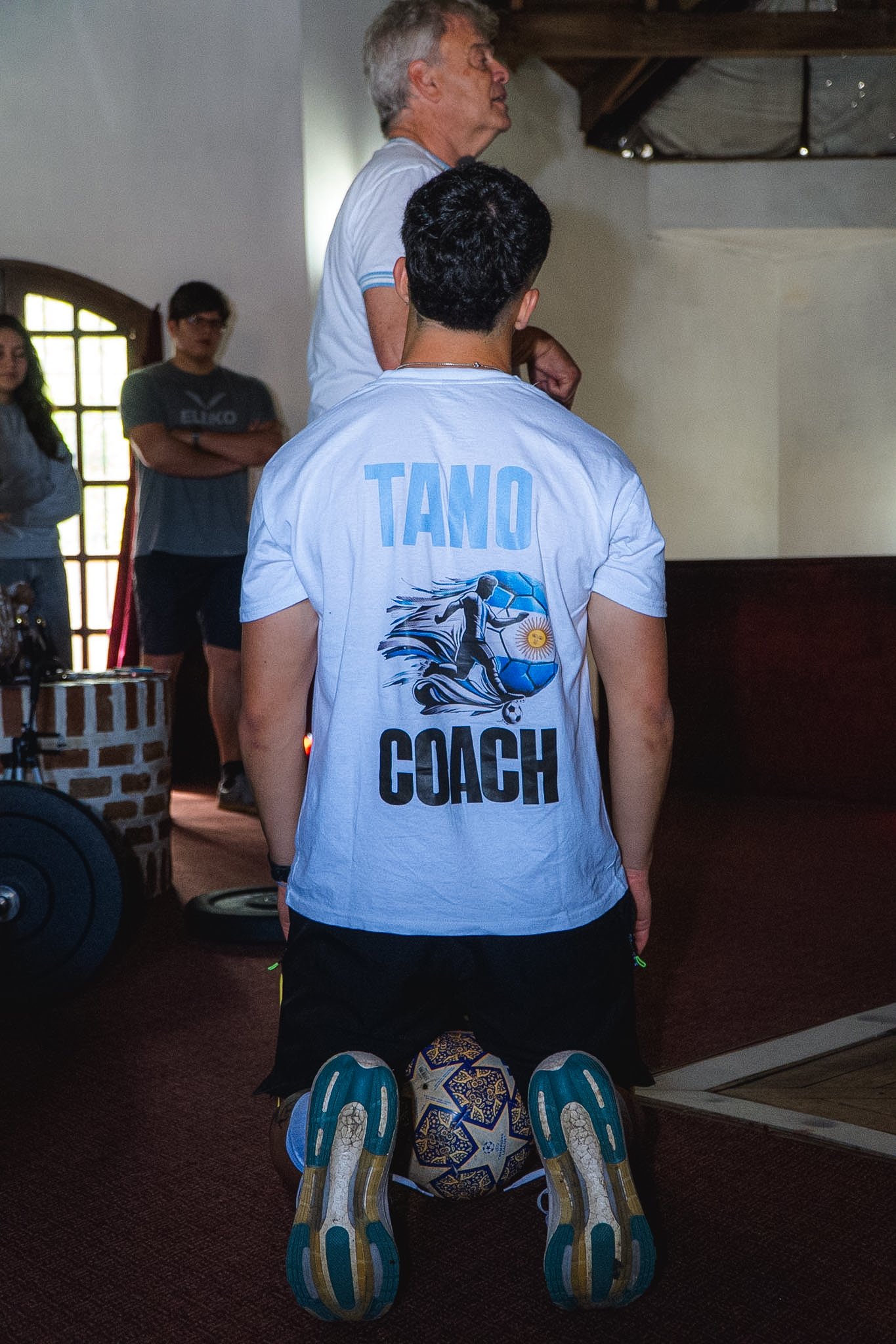 Tano entrenando con Horacio Anselmi
